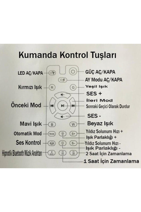 Astronot Gece Lambası Bluetooth Hoparlör